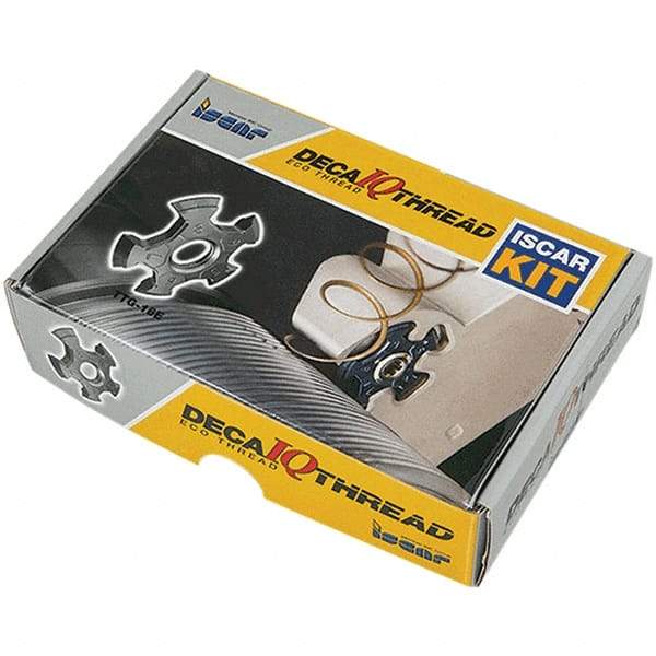 Iscar - 12-11-525T6.5LPGIR Grade IC907, 5mm Cutting Width Carbide Grooving Insert - 6mm Max Depth of Cut, Right Hand, 2.5mm Corner Radius, TiAlN/TiN Finish - Apex Tool & Supply