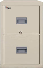 FireKing - 17-3/4" Wide x 27-3/4" High x 25" Deep, 2 Drawer Vertical File - Steel, Parchment - Apex Tool & Supply