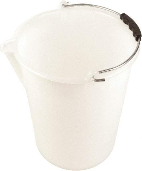 Dynalon Labware - 3-3/16 Gal Translucent Tapered Conical Polyethylene Bucket - 11-13/16" High x 11" Diam - Apex Tool & Supply