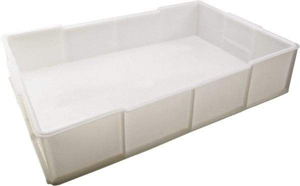 Dynalon Labware - White Polyethylene Tote Container - Stacking, 21.3" Long x 13.8" Wide x 4-1/2" High - Apex Tool & Supply