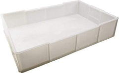 Dynalon Labware - White Polyethylene Tote Container - Stacking, 21.3" Long x 13.8" Wide x 4-1/2" High - Apex Tool & Supply
