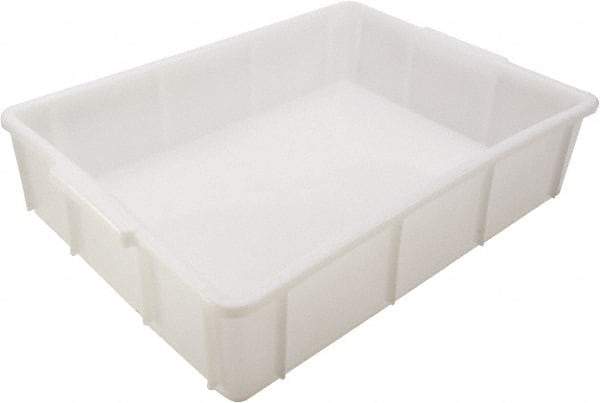 Dynalon Labware - White Polyethylene Tote Container - Stacking, 16.3" Long x 12.2" Wide x 3.8" High - Apex Tool & Supply