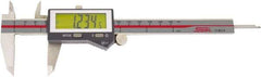 SPI - 0 to 12" Range 0.0005" Resolution, IP67 Electronic Caliper - Stainless Steel with 2.35" Stainless Steel Jaws, 0.0016" Accuracy - Apex Tool & Supply