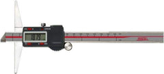 SPI - 0" to 12" Electronic Depth Gage - 0.0015" Accuracy, 0.0005" Resolution, 6" Base Length - Apex Tool & Supply