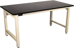 Proline - 60 Wide x 36" Deep x 36" High, Epoxy Resin Workbench - Adjustable Height Legs, Beige - Apex Tool & Supply