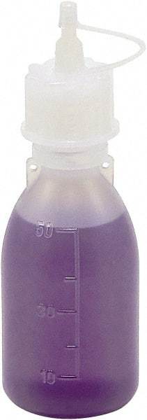 Dynalon Labware - 50 mL Dispensing Bottle - Polyethylene, Translucent, 4.2" High x 1-1/2" Diam, 15mm Cap - Apex Tool & Supply