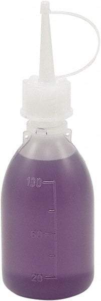 Dynalon Labware - 100 mL Dispensing Bottle - Polyethylene, Translucent, 5.7" High x 1.9" Diam, 15mm Cap - Apex Tool & Supply