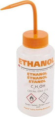 Dynalon Labware - 500 mL Safety Wash Bottle - Polyethylene, Translucent, 6-1/2" High x 3" Diam, 50mm Cap - Apex Tool & Supply