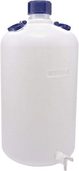 Dynalon Labware - 50,000 mL Carboy - Polyethylene, Translucent, 14.4" High x 13.8" Diam - Apex Tool & Supply
