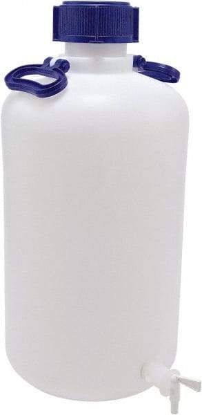 Dynalon Labware - 25,000 mL Carboy - Polyethylene, Translucent, 11" High x 11" Diam - Apex Tool & Supply