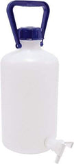 Dynalon Labware - 5,000 mL Carboy - Polyethylene, Translucent, 6.4" High x 6.7" Diam - Apex Tool & Supply