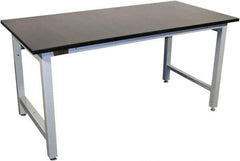 Proline - 60 Wide x 36" Deep x 36" High, Epoxy Resin Workbench - Adjustable Height Legs, Gray - Apex Tool & Supply