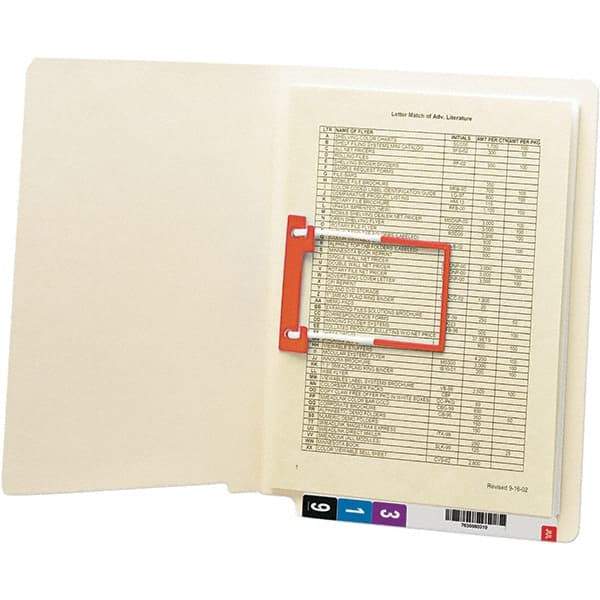 SMEAD - 12-1/4 x 9-1/2", Letter Size, Manila, File Folders with End Tab - 11 Point Stock, Straight Tab Cut Location - Apex Tool & Supply