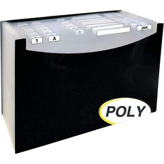 SMEAD - 15 x 9-1/4", Legal, Black, Expansion Folders - Assorted Tab Cut Location - Apex Tool & Supply