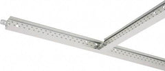 Armstrong World - 144" Long x 15/16" Wide, Hot-Dipped Galvanized Steel Main Beam - ASTM C636 Specification, White - Apex Tool & Supply