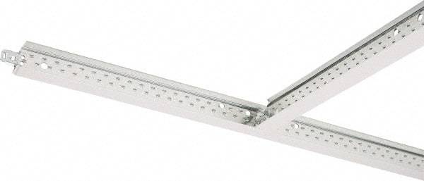 Armstrong World - 144" Long x 15/16" Wide, Hot-Dipped Galvanized Steel Main Beam - ASTM C636 Specification, White - Apex Tool & Supply