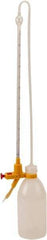 Dynalon Labware - 5 ml Borosilicate Glass Burette, Polyethylene Bottle Titrating Burette - 4-39/64" Diam x 18-57/64" High - Apex Tool & Supply