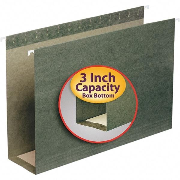 SMEAD - 9-1/2 x 14-1/2", Legal, Standard Green, Hanging File Folder - 11 Point Stock - Apex Tool & Supply