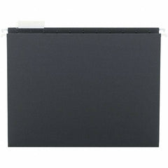 SMEAD - 12-1/4 x 9-1/2", Letter Size, Black, Hanging File Folder - 11 Point Stock, 1/5 Tab Cut Location - Apex Tool & Supply