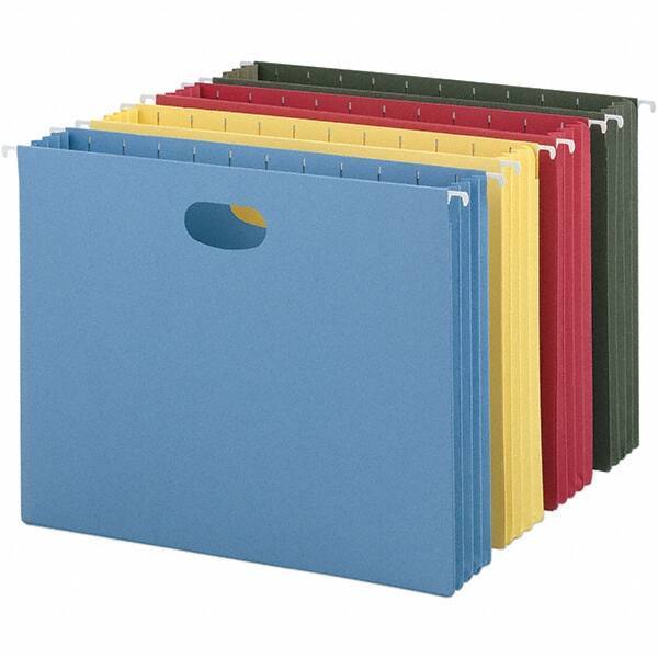 SMEAD - 12-1/4 x 9-1/2", Letter Size, Assorted Colors, Hanging File Folder - 11 Point Stock - Apex Tool & Supply