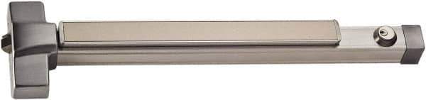 Ability One - 4" OAL Nonhanded Fire Rated Flatbar - Satin Stainless Steel Finish, 6200 Series - Apex Tool & Supply