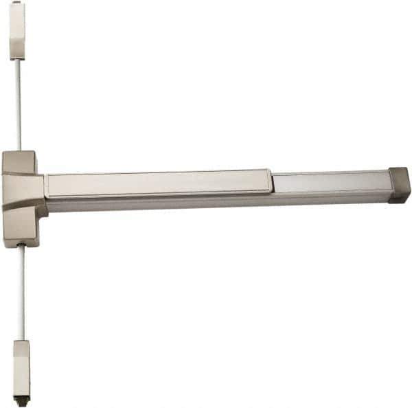 Ability One - Nonhanded, Heavy Duty Vertical Rod - Satin Stainless Steel Finish - Apex Tool & Supply