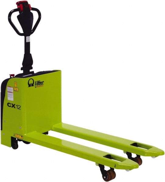 Vestil - 2,500 Lb Capacity, 7-7/8" Lift Hand Pallet Truck - 3-3/8" Min Lift Height, 45" Fork Length x 20" Fork Width, 20-1/2" Overall Width - Apex Tool & Supply