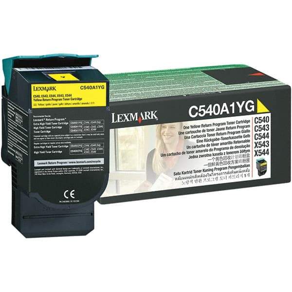 Lexmark - Yellow Toner Cartridge - Use with Lexmark C540n, C543dn, C544dn, C544dtn, C544dw, C544n, C546dtn, X543dn, X544dn, X544dtn, X544dw, X544n, X546dtn - Apex Tool & Supply