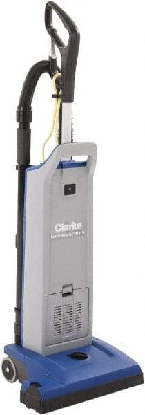 Clarke - Single Motor Upright Vacuum Cleaner - 14-1/2" Cleaning Width, 9" Amps, Ergonomic Handle - Apex Tool & Supply