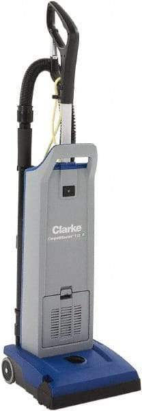Clarke - Single Motor Upright Vacuum Cleaner - 11-1/2" Cleaning Width, 9" Amps, Ergonomic Handle - Apex Tool & Supply