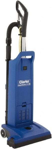 Clarke - Dual Motor Upright Vacuum Cleaner - 14-1/2" Cleaning Width, 9" Amps, Ergonomic Handle - Apex Tool & Supply