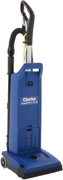 Clarke - Dual Motor Upright Vacuum Cleaner - 11-1/2" Cleaning Width, 9" Amps, Ergonomic Handle - Apex Tool & Supply