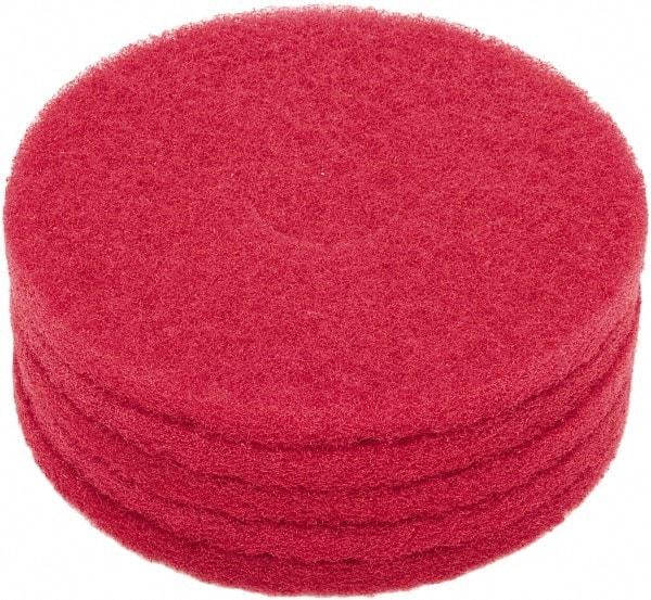 Clarke - Floor Pad - 14" Machine, Red Pad, Polyester - Apex Tool & Supply