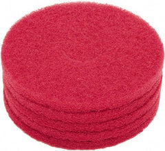 Clarke - 17" Diam Floor Pad - 17" Machine, Red Pad, Polyester - Apex Tool & Supply