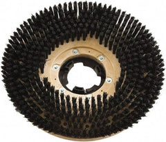 Clarke - 17" Diam Scrubbing Brush - 17" Machine, Black Pad, Polypropylene - Apex Tool & Supply