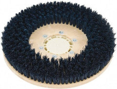 Clarke - 26" Diam Scrubbing Brush - 13" Machine, Black Pad, Polypropylene - Apex Tool & Supply