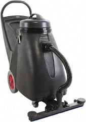Clarke - 18 Gal Plastic Tank, Electric Powered Wet/Dry Vacuum - 1.17 Peak hp, 110 Volt, 8 Amps, 9' Hose Fitting, Cloth Filter, Accessories Included - Apex Tool & Supply