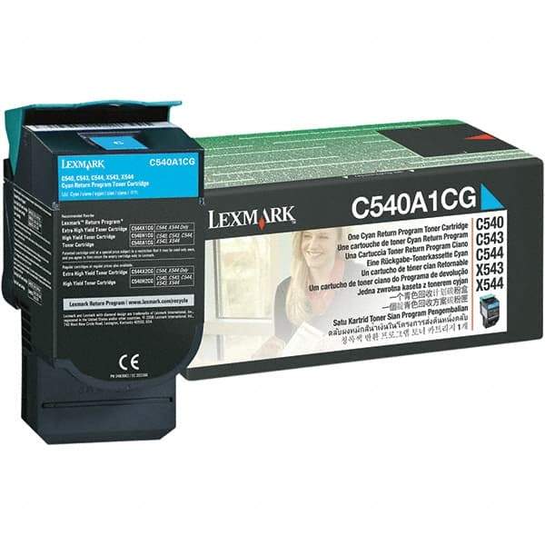 Lexmark - Cyan Toner Cartridge - Use with Lexmark C540n, C543dn, C544dn, C544dtn, C544dw, C544n, C546dtn, X543dn, X544dn, X544dtn, X544dw, X544n, X546dtn - Apex Tool & Supply
