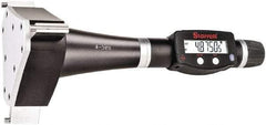 Starrett - 4" to 5", IP67, Carbide Face Electronic Inside Micrometer - 0.00005" Resolution, 0.00025" Accuracy, 4-1/2" Gage Depth - Apex Tool & Supply