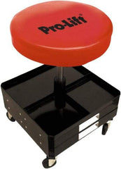 Omega Lift Equipment - 300 Lb Capacity, 4 Wheel Adjustable Creeper Seat - Alloy Steel, 16.54" Long x 16.14" Overall Height x 11" Wide - Apex Tool & Supply