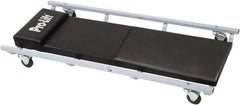 Omega Lift Equipment - 350 Lb Capacity, 6 Wheel Creeper (with Fixed Headrest) - Alloy Steel, 40.94" Long x 3.54" Overall Height x 17" Wide - Apex Tool & Supply