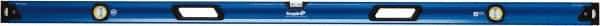Empire Level - 72" Long 3 Vial Box Beam Level - Metal, Blue, 1 Level & 2 Plumb Vials - Apex Tool & Supply