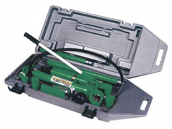 Safeguard - 16 Piece Automotive Collision Repair Kit - Pump, Ram, 1/2 Ton Spreader, Extention Tubes, Ram Toe, Plunger Toe, Wedge Head, V-Base, Adapters, Serrated Saddle - Apex Tool & Supply