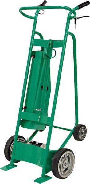 Valley Craft - 800 Lb Capacity 60" OAH Hand Truck - Dual Loop Handle, Steel, Solid Rubber Wheels - Apex Tool & Supply