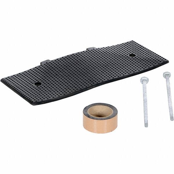 Vestil - 9-15/32" Long x 23-1/2" Wide x 1-3/8" High, Rubber Speed Hump - Black - Apex Tool & Supply