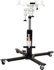 Omega Lift Equipment - 1,000 Lb Capacity Pedestal Transmission Jack - 36 to 73-1/8" High, 34-1/2" Chassis Width x 34-3/8" Chassis Length - Apex Tool & Supply