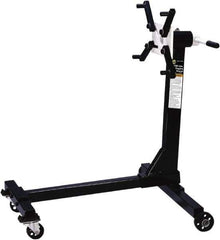 Omega Lift Equipment - 750 Lb Capacity Engine Repair Stand - 36-3/4 to 36-3/4" High, 31-1/2" Chassis Width x 31-1/2" Chassis Length - Apex Tool & Supply