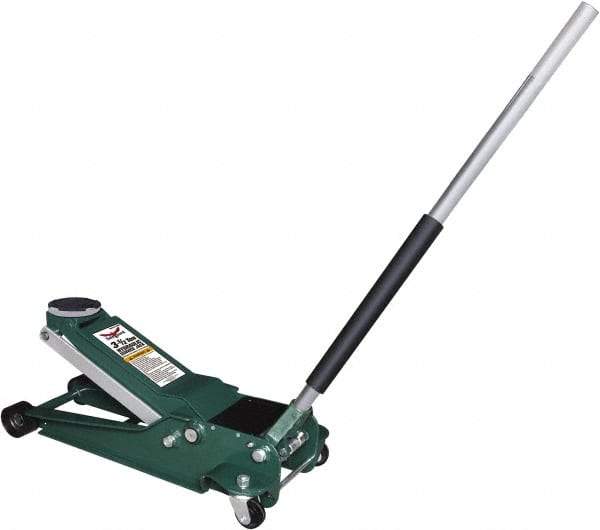 Safeguard - 3-1/2 Ton Capacity Hydraulic Jack - 3-3/4 to 21-3/4" High - Apex Tool & Supply