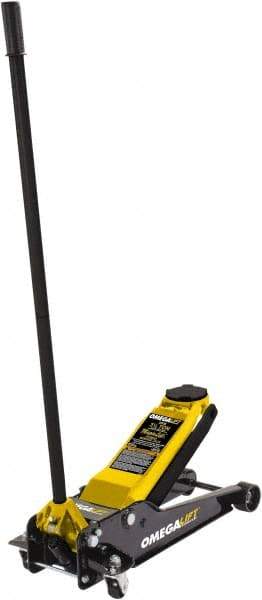 Omega Lift Equipment - 3.5 Ton Capacity Service Floor Jack - 3-3/4 to 21-5/8" High - Apex Tool & Supply
