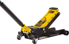 Omega Lift Equipment - 3 Ton Capacity Service Floor Jack - 3-3/4 to 18-1/2" High - Apex Tool & Supply